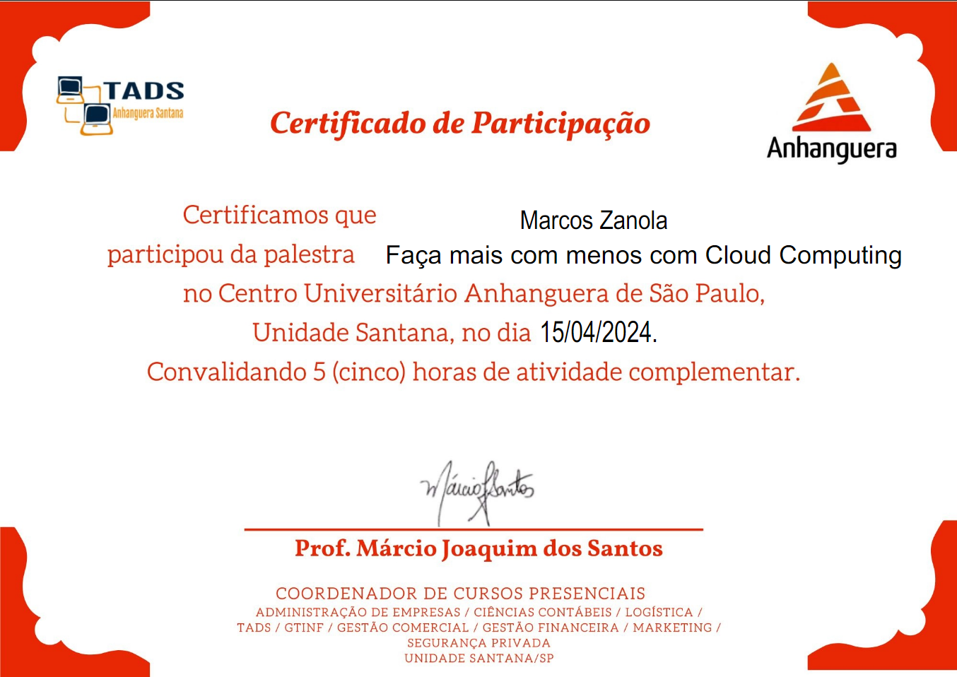 Certificado 45